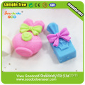 Promocional Green Pig cabeza en forma de borrador de regalo